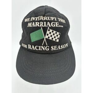 Vintage Trucker Hat We Interrupt This Marriage‎ For Racing Season Snapback USA